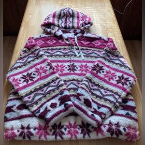 Arizona Jean Co. Aztec Sherpa Half Zip Pullover Hoodie